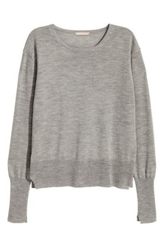 H&M HM Sweter z domieszką kaszmiru damski modny cienki stylowy miękki 38 M