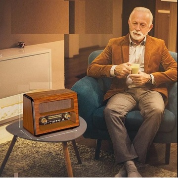 Кухонный FM-радио РЕТРО с Bluetooth USB MP3 с РУЧКОЙ