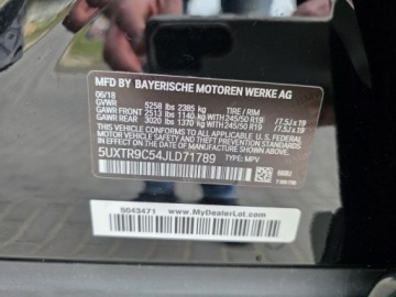 BMW X3 G01 SUV 2.0 30i 252KM 2018 BMW X3 xDrive30i 2.0l benzyna 252KM AWD 4X4 Serwisowany w ASO Dokumentacja, zdjęcie 38