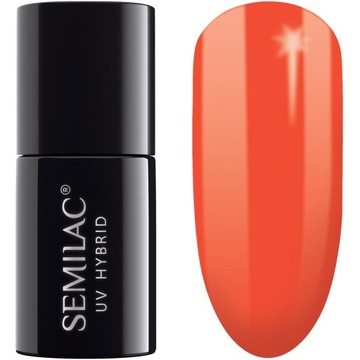 518 SEMILAC LAKIER HYBRYDOWY NEON ORANGE 7ML