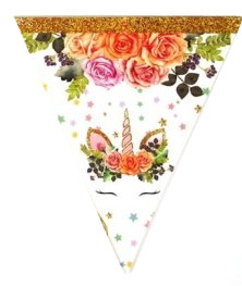 Baner Girlanda urodziny jednorożec unicorn 2,2 m
