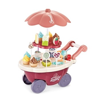 Cukiernia Wózek ze Słodyczami Stoisko Lody + 36 el