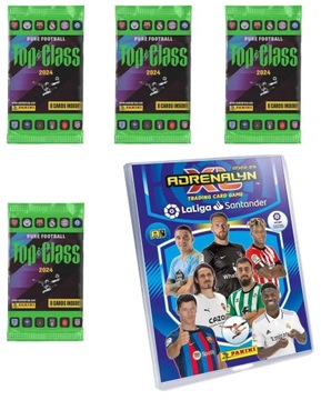 PANINI TOP CLASS 2024 - 4 SASZETKI Z KARTAMI + ALBUM na 1080 kart!