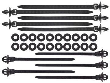 Зажимы, штифты, автомобильные зажимы для обивки автомобиля, 655 шт, комплект + съемник