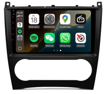 Mercedes W203 W209 Clk Nejnovější Android Carplay Rádio Navigace