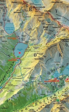 ТАТРЫ МАСШТАБОМ 1:28 000 ЛАМИНИРОВАННАЯ ПАНОРАМНАЯ КАРТА EXPRESSMAP
