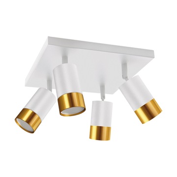 STRUHM Oprawa ścienna sufitowa PUZON SPT GU10 4D WHITE/GOLD 04128