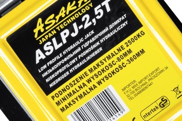 ГИДРАВЛИЧЕСКИЙ АВТОМОБИЛЬНЫЙ ПОДЪЕМНИК 2,5 Т НИЗКОПРОФИЛЬНЫЙ подъемник ŻABA