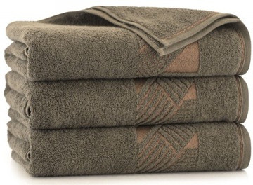 ZWOLTEX Ręcznik ENZO Brąz bawełna EGIPSKA 30x50