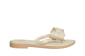 Japonki Melissa Flip Flop Slim V Beżowe Gumowe Na Lato r.39