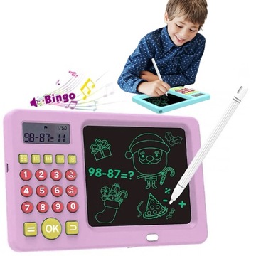 TABLET GRAFICZNY DO RYSOWANIA ZNIKOPIS Z KALKULATOREM NAUKA MATEMATYKI ENG