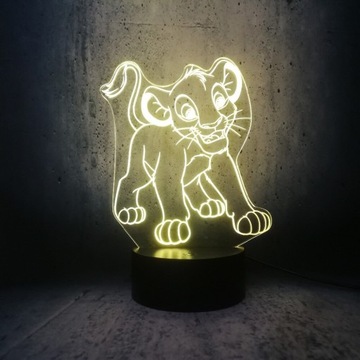 3D светодиодная сказочная лампа THE LION KING SIMBA
