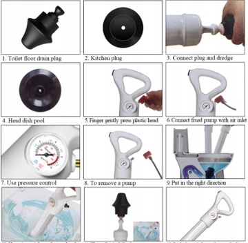 Вантуз для унитаза, насос высокого давления