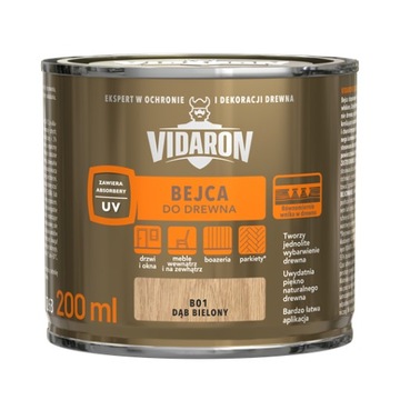 VIDARON Bejca Do Drewna B01 dąb bielony 0,2 L