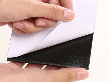 РЕЗИНОВЫЕ ПРОТИВОСКОЛЬЗЯЮЩИЕ НАКЛАДКИ ДЛЯ МЕБЕЛЬНЫХ СТУЛЬЕВ, ЧЕРНЫЕ х 24 шт.