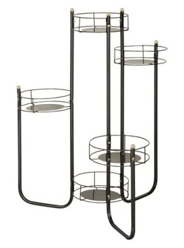 KWIETNIK METALOWY STOJAK NA 5 KWIATY METAL 95CM 4B