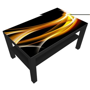 stolik do kawy ława kawowa ikea lack abstrakcja