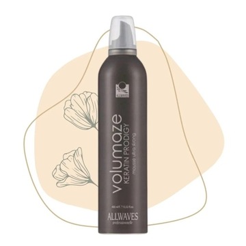 ALLWAVES Пенка с кератином для придания объема 400мл