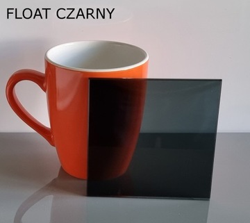 Front ramka CZARNY MAT AL1 ze szkłem gabaryt