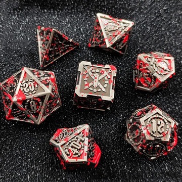 НАБОР «ЖЕРТВОВАНИЕ ПАЛАДИНА» ИЗ 7 МЕТАЛЛИЧЕСКИХ КУБИКОВ ДЛЯ РПГ