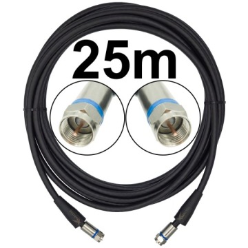 Koaxiální kabel Konektor F – vnější F Konektor 25 m