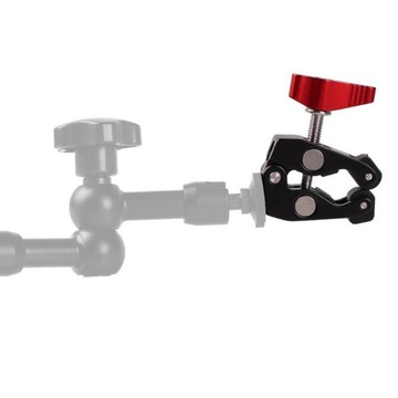 Uchwyt zaciskowy kamery z podwójnym ramieniem kulo