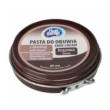 PASTA FARBA KREM DO OBUWIA BUTÓW 40ml BRĄZOWA