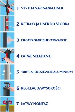 Мощная садовая сушилка для белья Vileda Sun Rise
