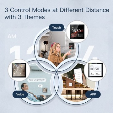 Центральная панель управления Tuya Wi-Fi Шлюз ZigBee с 4-дюймовым экраном Alexa