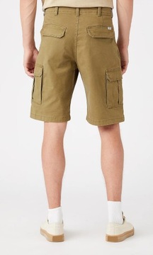 Wrangler CASEY JONES CARGO SHORTS Tone Green KRÓTKIE ZIELONE SPODENKI W38