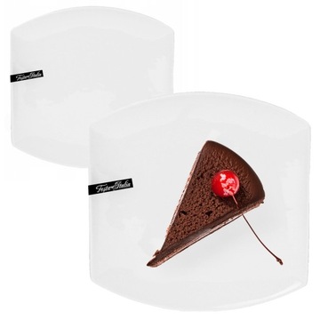 TALERZ PORCELANOWY DESEROWY 19,4 CM FESTA ITALIA IZABELLA NA SAŁATKĘ CIASTO