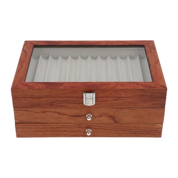 Трехслойная деревянная коробка для перьевых ручек