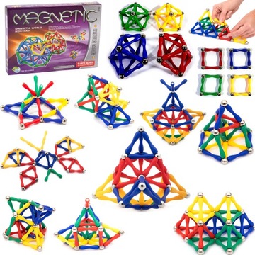 KLOCKI MAGNETYCZNE KONSTRUKCYJNE ZAMEK 84 EL