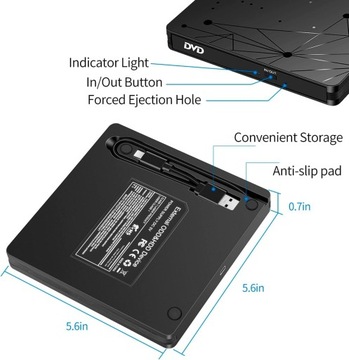 ВНЕШНИЙ CD-ДИСК с USB 3.0