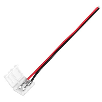 Złączka do taśmy LED 8mm zatrzaskowa z kablem