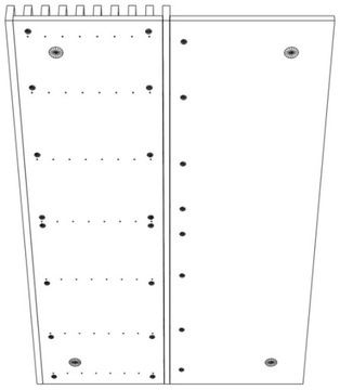 ПОЛОСЫ НА НАСТЕННОЙ ДОСКЕ 80Х138 СТЕНА ДЛЯ ТЕЛЕВИЗОРА ДУБ ЛАНСЕЛОТ + ДУБ ЛАНСЕЛОТ