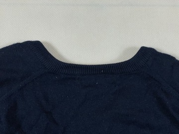 Lacoste sweter męski logo szeroki klasyk v-neck L