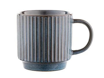 Kubek ceramiczny 350ml Retro Janes granatowy