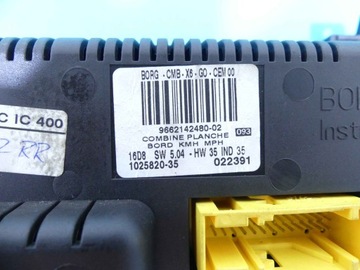 PŘÍSTROJOVÁ DESKA CITROEN C6 9662142480 2.7 HDI EVROPA