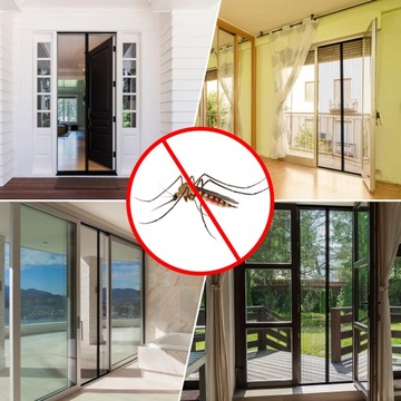 МОСКИТНАЯ СЕТКА ДЛЯ БАЛКОННОЙ ДВЕРИ, ОКНА, МАГНИТНАЯ СЕТКА 80/90/100 x 210/220см