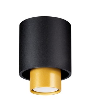 NOWOCZESNA LAMPA Plafon LANDA czarny GU10 SOLLUX
