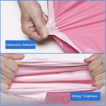 КУРЬЕРСКИЕ ПАКЕТЫ РОЗОВЫЕ B3 400х500 50шт ТОЛЩИНА