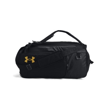 UNDER ARMOUR TORBA SPORTOWA Z FUNKCJĄ PLECAKA 2IN1 CONTAIN SM DUO CZARNY