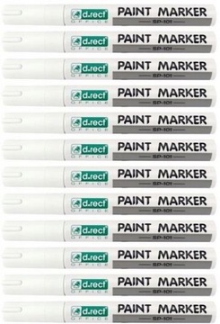 MARKER OLEJOWY OLEJNY 101 BIAŁY DO OPON 12 SZT