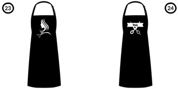 FARTUCH FRYZJERSKI KOSMETYCZNY BARBER LOGO WZORY