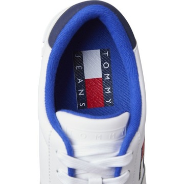 TOMMY HILFIGER BUTY MĘSKIE SKÓRZANE BIAŁE r.41