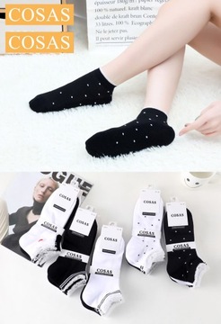 5 ЖЕНСКИХ НОСКОВ, РАЗНОЦВЕТНЫЕ ХЛОПКОВЫЕ УЗОРЫ