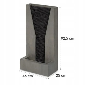 Светодиодный садовый фонтан Blumfeldt Riverrun, оцинкованный