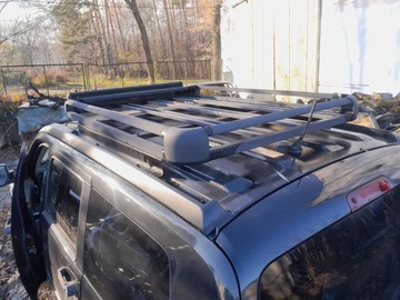 DODGE NITRO 2007- KUFR STŘEŠNÍ ALU + PATRÁCÍ SVĚTLO LED BAR STŘEŠNÍ NOSIČ