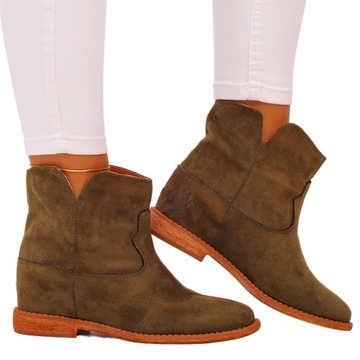 БОТИНКИ ЖЕНСКИЕ, ЭЛЕГАНТНЫЕ ЗАМШЕВЫЕ ТУФЛИ